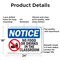 Signmission No Food Or Drinks In The Classroom, 24 in W x Rectangle, Aluminum OS-2PACK-NS-A-1824-L-14610 - alternate 6